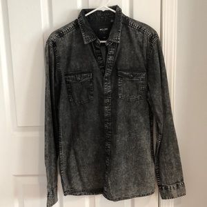 Only & Sons black button down